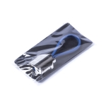 Portachiavi 3D a forma di casa con laccetto in colori assortiti Bolky color blu  sesta vista