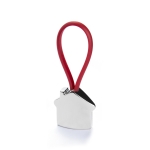 Portachiavi 3D a forma di casa con laccetto in colori assortiti Bolky color rosso prima vista
