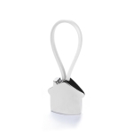 Portachiavi 3D a forma di casa con laccetto in colori assortiti Bolky color bianco prima vista