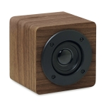 Altoparlanti promozionali in legno con amplificatore interno Eco Mini color marrone