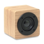 Altoparlanti promozionali in legno con amplificatore interno Eco Mini color legno