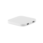 Caricatore wireless quadrato con 2 porte USB da 5W ChargePad color bianco