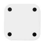 Caricatore wireless quadrato con 2 porte USB da 5W ChargePad color bianco terza vista