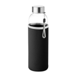 Bottiglia d'acqua personalizzata con custodia 500ml Downtown color nero