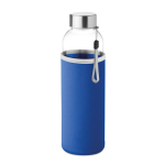 Bottiglia d'acqua personalizzata con custodia 500ml Downtown color blu reale