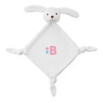Doudou personalizzati quadrati coniglietto per bebè DouDou Animals color bianco vista principale