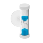 Clessidra promozionale con ventosa da 2 minuti in plastica WaterSave color blu seconda vista