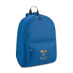 Zaino promozionale in tanti colori con tasca anteriore con zip Colors color blu reale immagine con logo