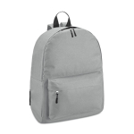 Zaino promozionale in tanti colori con tasca anteriore con zip Colors color grigio chiaro