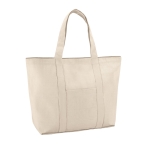 Borsa di cotone da spiaggia personalizzata 280 g/m² Eco Beach color naturale