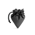 Divertente borsa per la spesa pieghevole con logo 190T Raspberry color nero