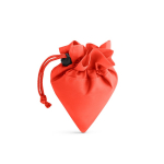 Divertente borsa per la spesa pieghevole con logo 190T Raspberry color rosso
