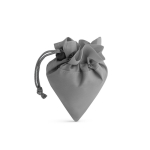 Divertente borsa per la spesa pieghevole con logo 190T Raspberry color grigio