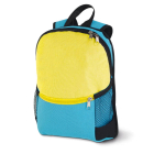 Zaino per bamini bicolore con tasca frontale e rete laterali KidsColor