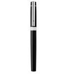 Roller e penna a sfera in metallo inchiostro nero con astuccio Gibson color nero prima vista