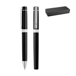 Roller e penna a sfera in metallo inchiostro nero con astuccio Gibson vari colori