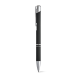 Penne alluminio con logo corpo di gomma inchiostro nero Glober color nero