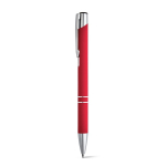 Penne alluminio con logo corpo di gomma inchiostro nero Glober color rosso