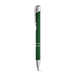 Penne alluminio con logo corpo di gomma inchiostro nero Glober color verde