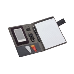 Portadocumenti promozionale A5 multi scomparto pagine neutre Grid color grigio terza vista