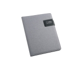 Portadocumenti promozionale A5 multi scomparto pagine neutre Grid color grigio immagine con logo