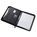 Portablocco promozionale fogli a righe e multitasche Identity A4 color nero terza vista