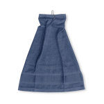 Asciugamano da golf con logo e gancetto in cotone 430 g/m2 Club color blu terza vista