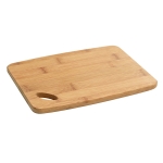 Semplice tagliere di bambù personalizzabile con logo Petit Suisse color naturale