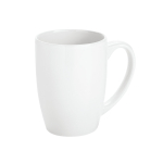 Tazze personalizzate economiche in ceramica 350ml Crescent Plus Economy color bianco