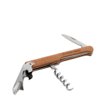 Cavatappi in acciaio inox con manico in legno personalizzato Timber vista principale