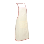 Grembiuli da cucina personalizzati con tasca bordino di colore Eco color rosso
