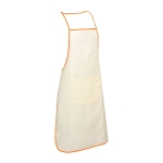 Grembiuli da cucina personalizzati con tasca bordino di colore Eco color arancione