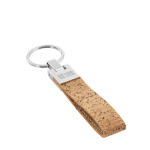 Portachiavi con logo in sughero e placca in metallo per incisione Cork vista principale