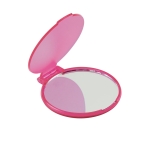Specchietto da borsa economico da personalizzare Singleview color rosa terza vista