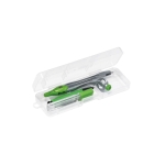 Astuccio rigido con compasso, portamine e 10 mine da 0.5 College color verde chiaro 