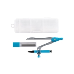 Astuccio rigido con compasso, portamine e 10 mine da 0.5 College color azzurro prima vista