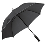Ombrelli automatici neri con bordi colorati Ø104 Rainstorm color argento opaco