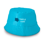Cappello Panama monocolore in poliestere 58cm perfetto contro il caldo immagine con logo