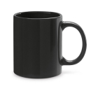 Tazza aziendale in ceramica dal design classico 350ml Basic Colorful color nero