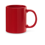 Tazza aziendale in ceramica dal design classico 350ml Basic Colorful color rosso