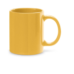 Tazza aziendale in ceramica dal design classico 350ml Basic Colorful color giallo