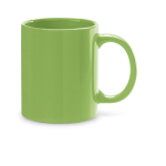 Tazza aziendale in ceramica dal design classico 350ml Basic Colorful color verde chiaro 