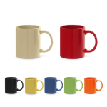 Tazza aziendale in ceramica dal design classico 350ml Basic Colorful vari colori