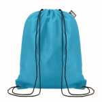Sacca promozionale in colori assortiti in RPET Urban Recycled color turchese