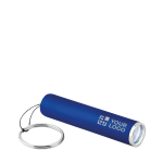 Portachiavi torcia personalizzati LED con logo più colori Logolight color nero vista area di stampa