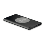 Powerbank wireless da 4.000 mAh in alluminio Powercard Chargepad color nero