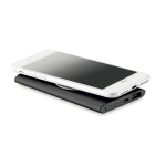 Powerbank wireless da 4.000 mAh in alluminio Powercard Chargepad color nero quarta vista