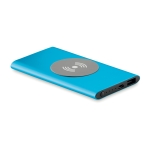 Powerbank wireless da 4.000 mAh in alluminio Powercard Chargepad color blu