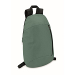 Zaini personalizzati colori vivaci con tasca frontale con zip Slim color verde scuro seconda vista