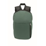 Zaini personalizzati colori vivaci con tasca frontale con zip Slim color verde scuro terza vista